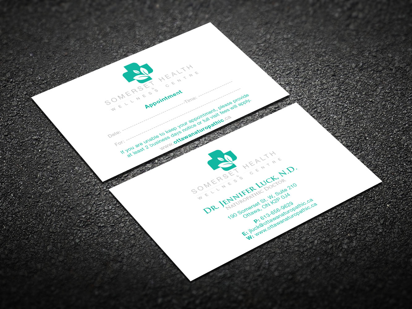 Business Card Design by Verified artistry (Design garden) for Somerset Health & Wellness Centre | Design #11021919