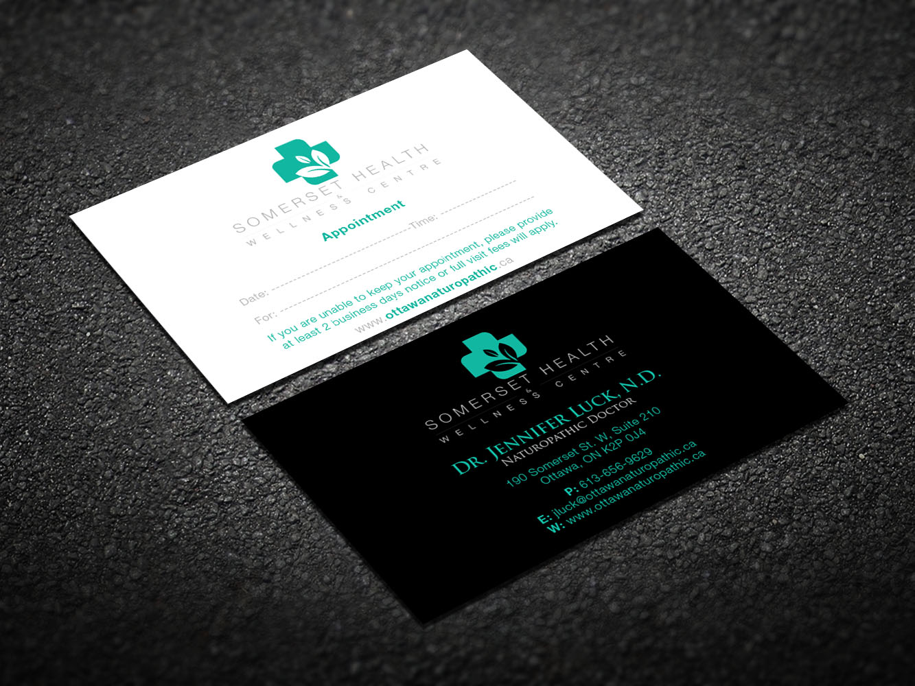 Business Card Design by Verified artistry (Design garden) for Somerset Health & Wellness Centre | Design #11021920