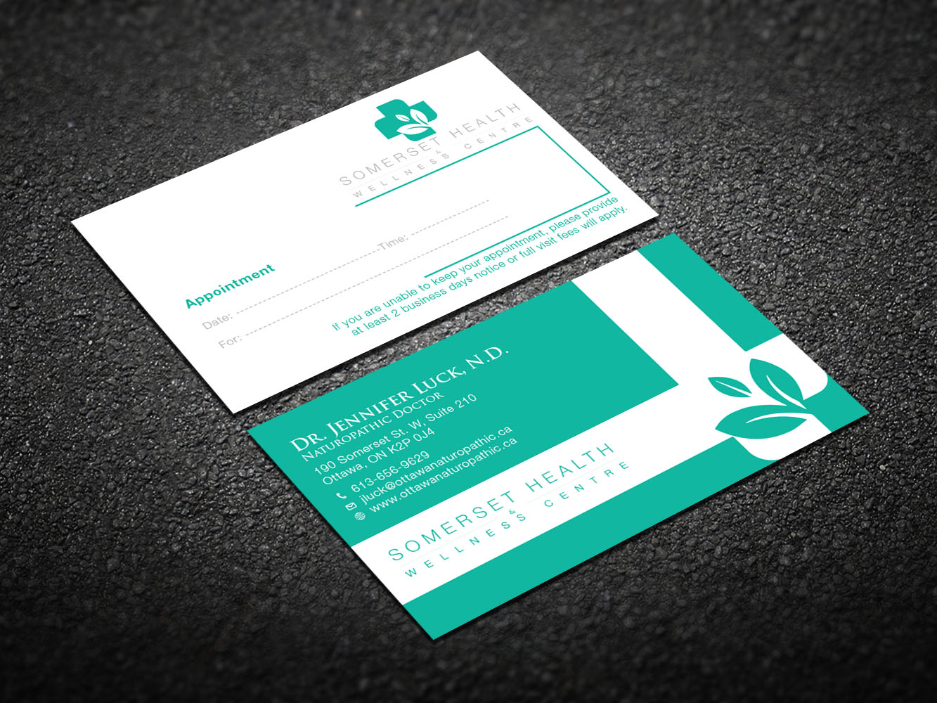 Business Card Design by Verified artistry (Design garden) for Somerset Health & Wellness Centre | Design #11033762