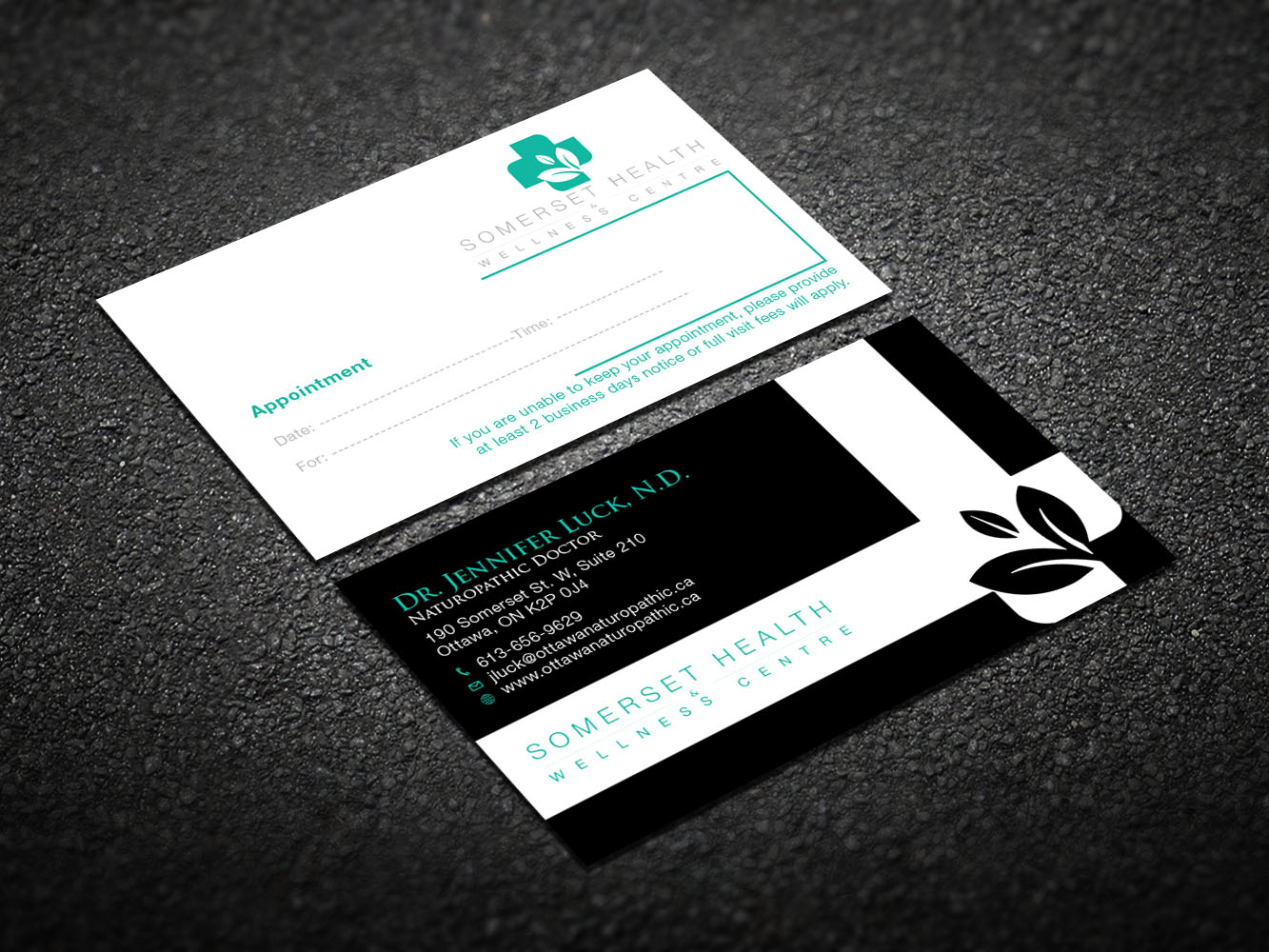 Business Card Design by Verified artistry (Design garden) for Somerset Health & Wellness Centre | Design #11033763