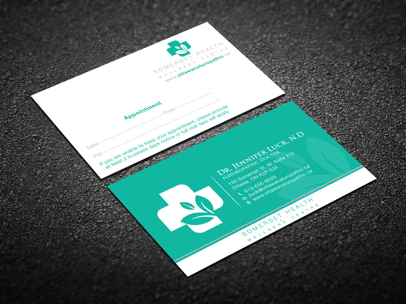 Business Card Design by Verified artistry (Design garden) for Somerset Health & Wellness Centre | Design #11033769