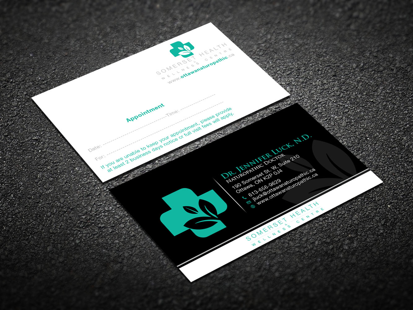 Business Card Design by Verified artistry (Design garden) for Somerset Health & Wellness Centre | Design #11033771