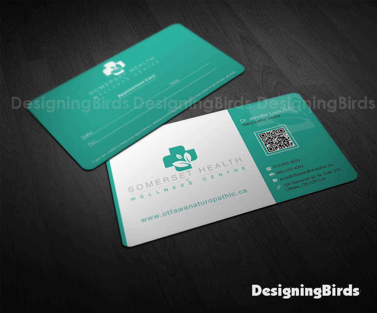 Diseño de Tarjeta de Presentación por Designing Birds para Somerset Health & Wellness Centre | Diseño #11013758