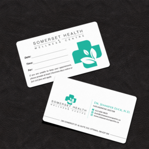 Diseño de Tarjeta de Presentación por Grafactory para Somerset Health & Wellness Centre | Diseño: #11019505