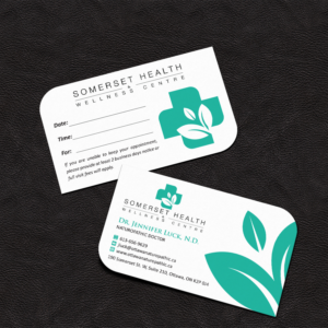 Diseño de Tarjeta de Presentación por Grafactory para Somerset Health & Wellness Centre | Diseño: #11023394