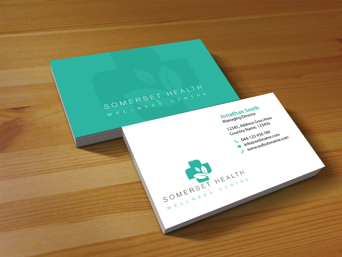 Visitenkarten-Design von Creations Box 2015 für Somerset Health & Wellness Centre | Design #11021140