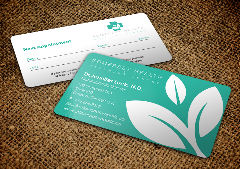 Business Card Design by chandrayaan.creative for Somerset Health & Wellness Centre | Design #11016006