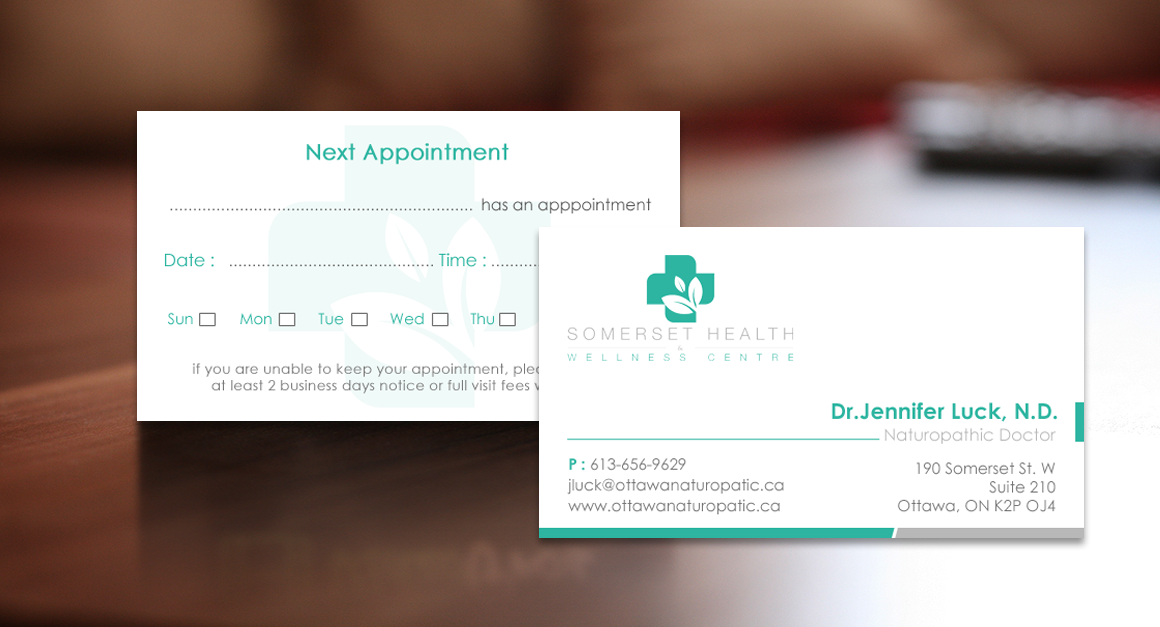 Visitenkarten-Design von chandrayaan.creative für Somerset Health & Wellness Centre | Design #11016014