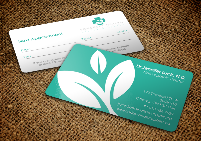 Business Card Design by chandrayaan.creative for Somerset Health & Wellness Centre | Design #11016015