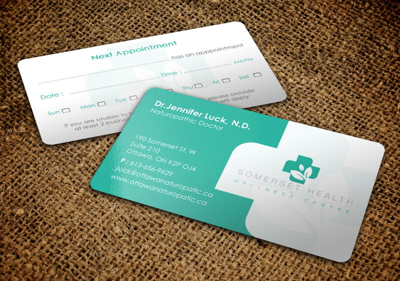 Business Card Design by chandrayaan.creative for Somerset Health & Wellness Centre | Design #11016016