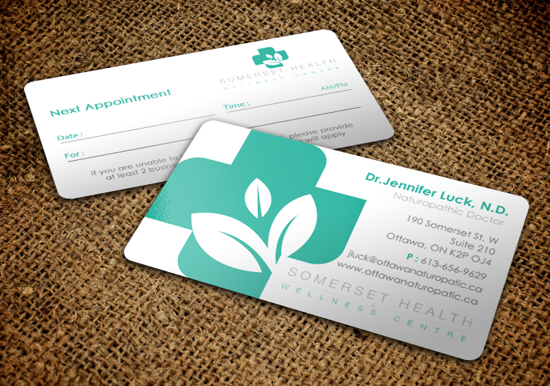 Business Card Design by chandrayaan.creative for Somerset Health & Wellness Centre | Design #11016018
