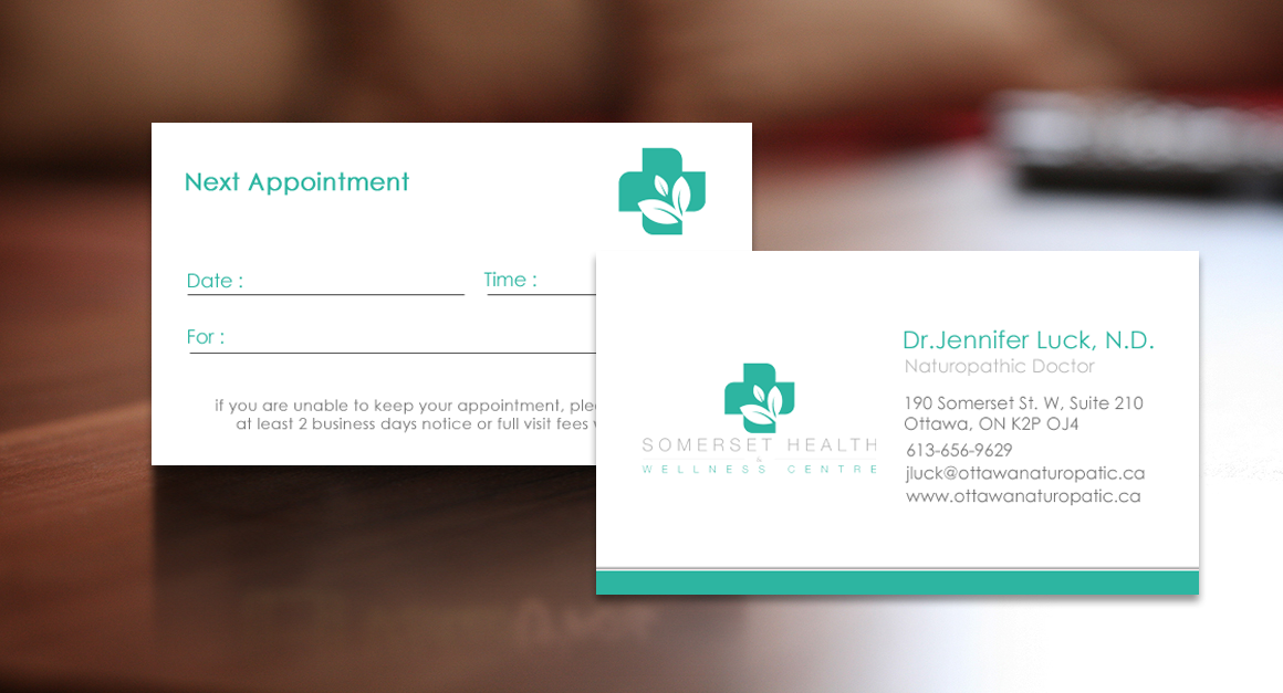 Business Card Design by chandrayaan.creative for Somerset Health & Wellness Centre | Design #11016164