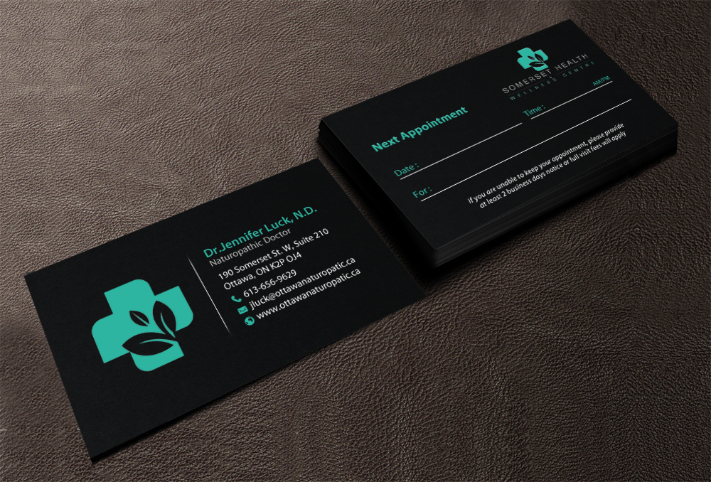 Business Card Design by chandrayaan.creative for Somerset Health & Wellness Centre | Design #11016166