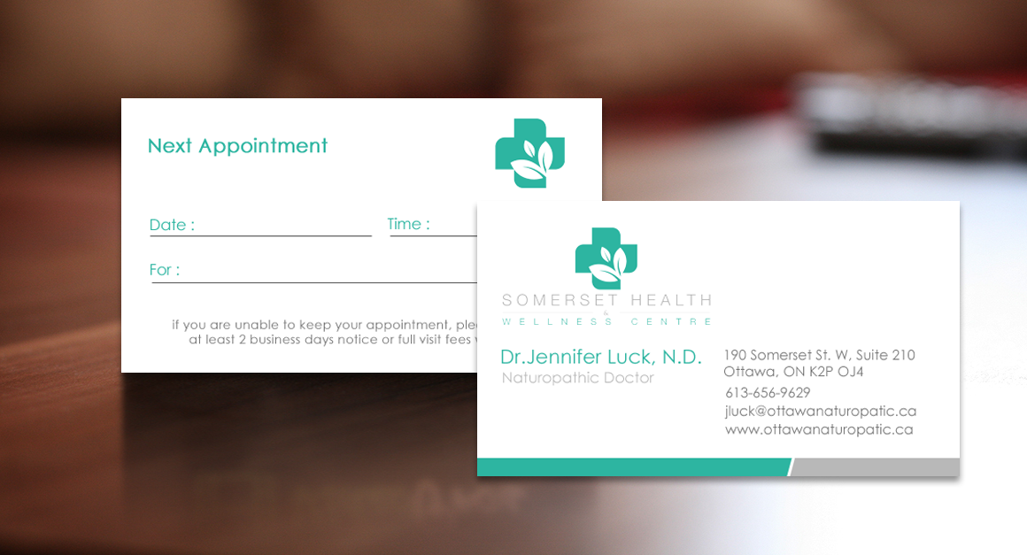 Business Card Design by chandrayaan.creative for Somerset Health & Wellness Centre | Design #11028269
