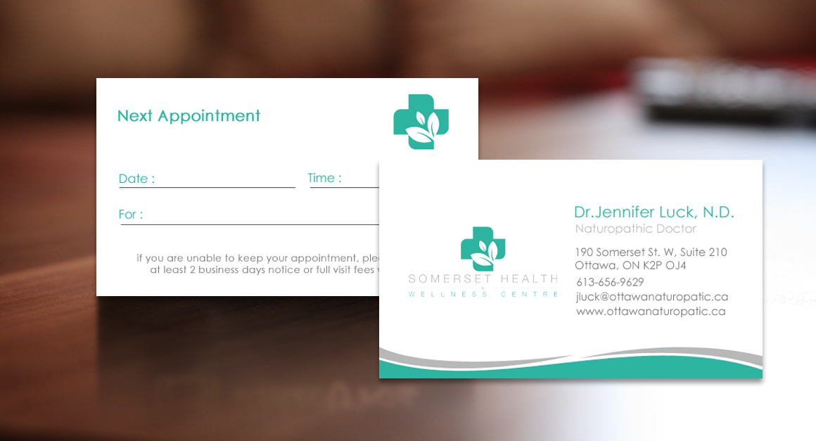 Business Card Design by chandrayaan.creative for Somerset Health & Wellness Centre | Design #11028270