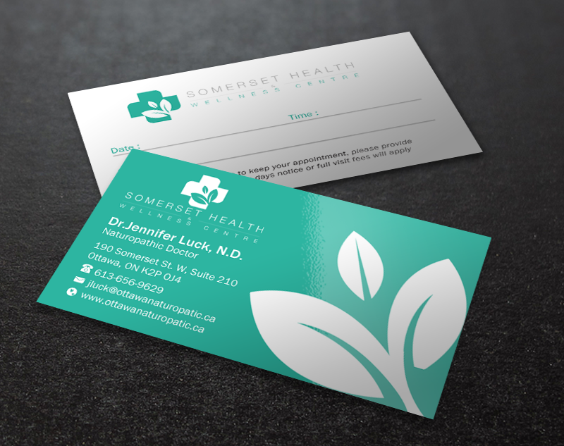 Business Card Design by chandrayaan.creative for Somerset Health & Wellness Centre | Design #11028290