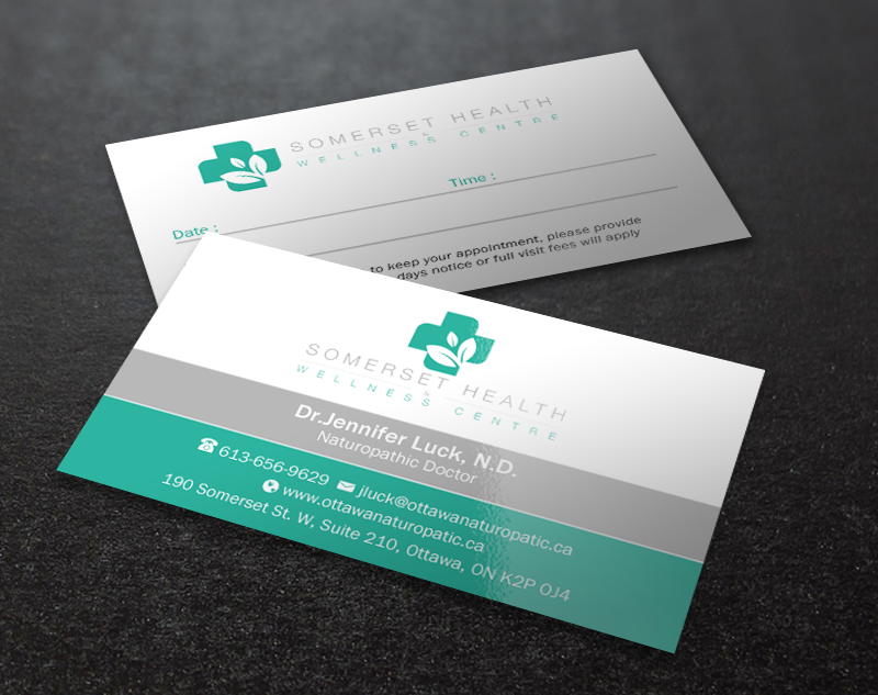 Business Card Design by chandrayaan.creative for Somerset Health & Wellness Centre | Design #11028291