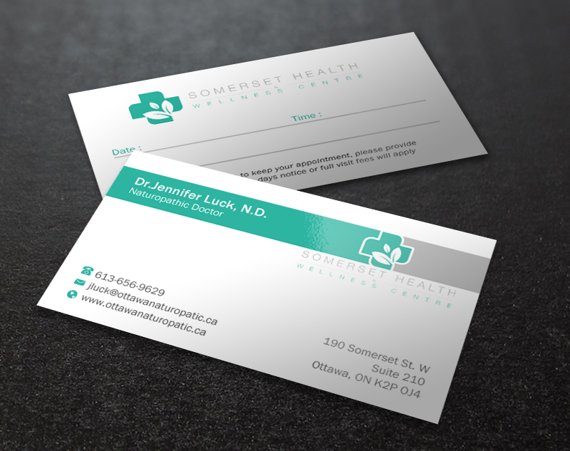 Business Card Design by chandrayaan.creative for Somerset Health & Wellness Centre | Design #11028293