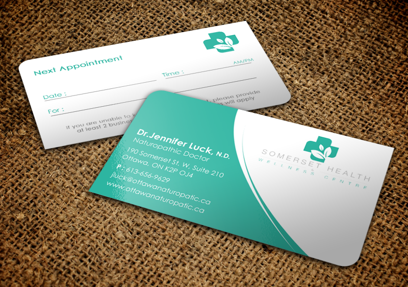 Business Card Design by chandrayaan.creative for Somerset Health & Wellness Centre | Design #11034783