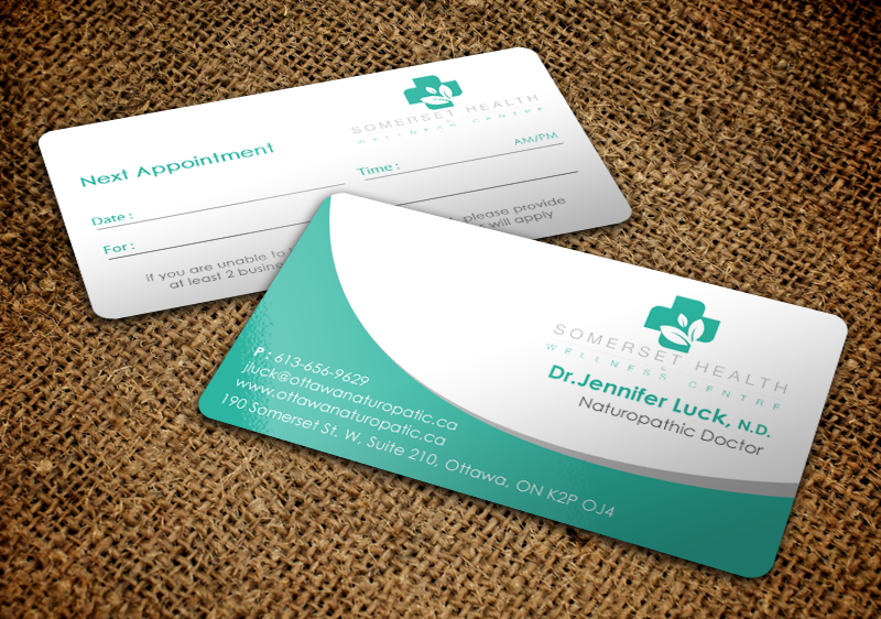 Business Card Design by chandrayaan.creative for Somerset Health & Wellness Centre | Design #11034784