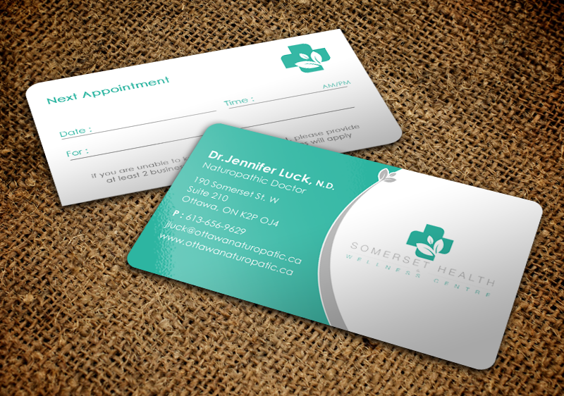 Business Card Design by chandrayaan.creative for Somerset Health & Wellness Centre | Design #11034786