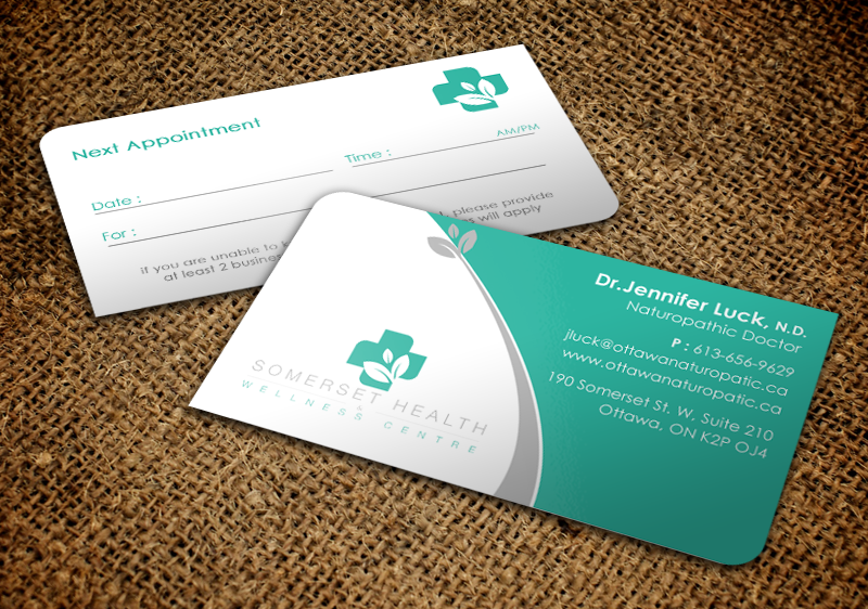 Business Card Design by chandrayaan.creative for Somerset Health & Wellness Centre | Design #11034787