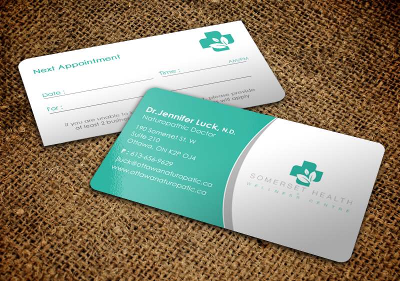 Business Card Design by chandrayaan.creative for Somerset Health & Wellness Centre | Design #11034789