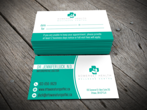 Diseño de Tarjeta de Presentación por alhemique1 para Somerset Health & Wellness Centre | Diseño: #11018931