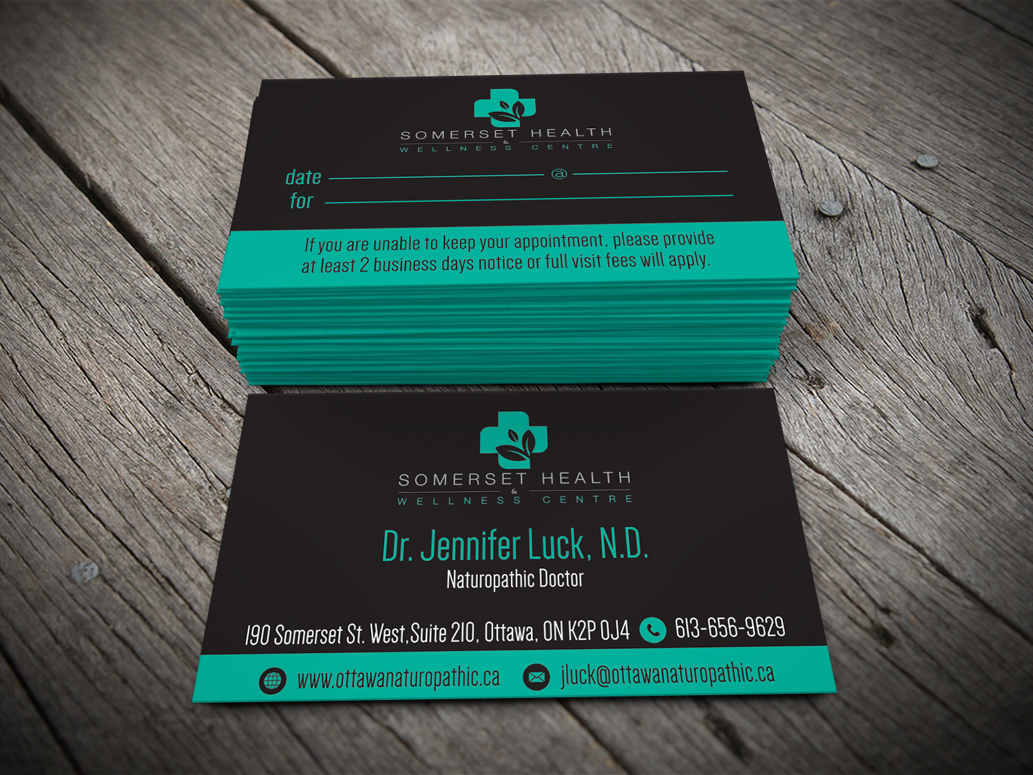 Design de Carte de Visite par alhemique1 pour Somerset Health & Wellness Centre | Design #11018982