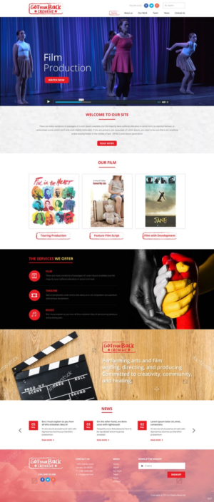 Wordpress Design by pb for Deborah Allen | Design: #11018941