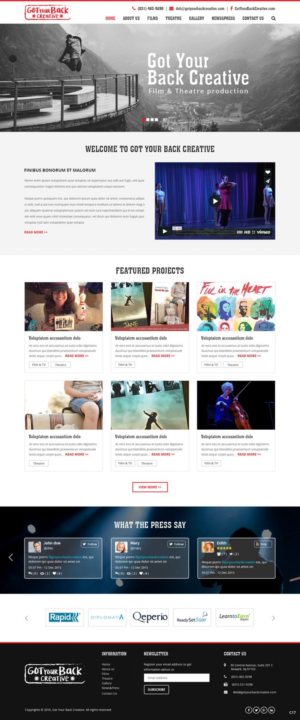 Wordpress Design by pb for Deborah Allen | Design: #11033139