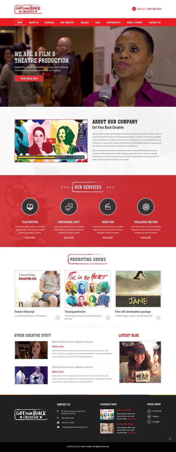 Wordpress Design by pb for Deborah Allen | Design #11194133