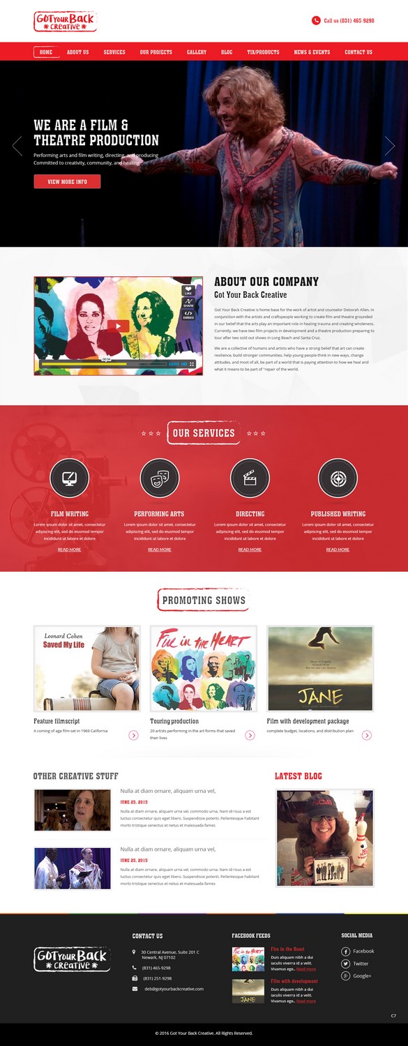 Wordpress Design by pb for Deborah Allen | Design #11227496