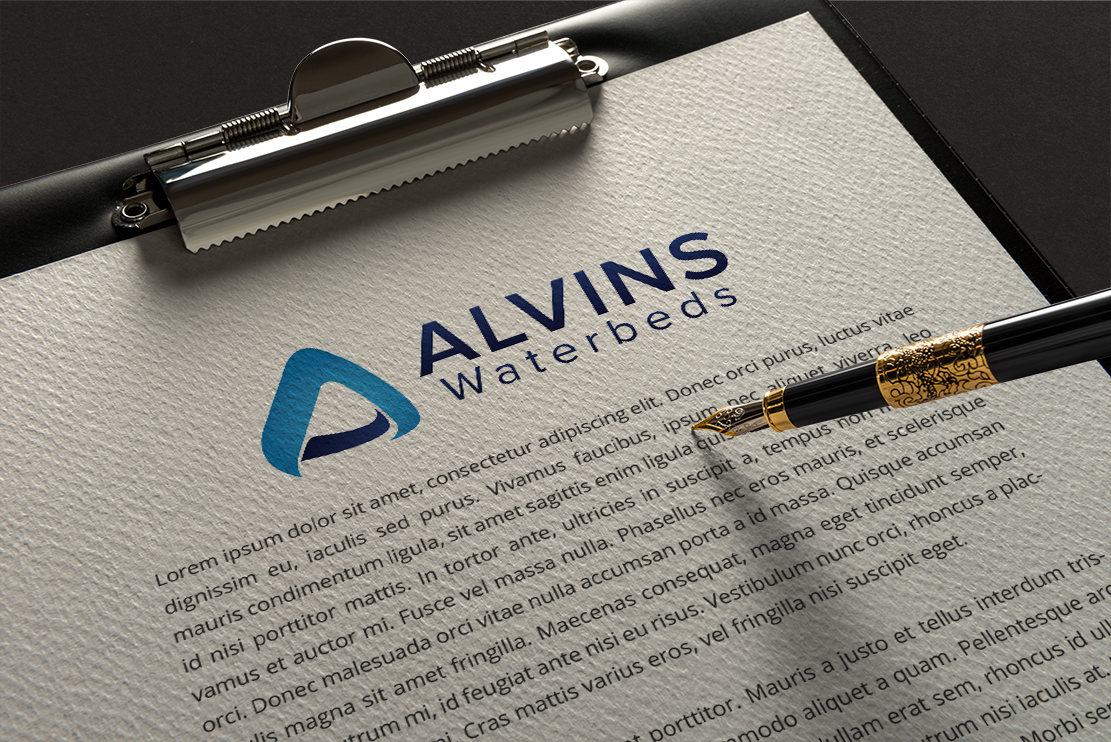 Logo Design by B.Tibéri for Alvins Waterbeds | Design #11107437