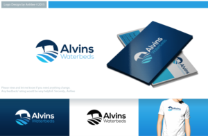 Logo Design by Anhlee for Alvins Waterbeds | Design #11087074