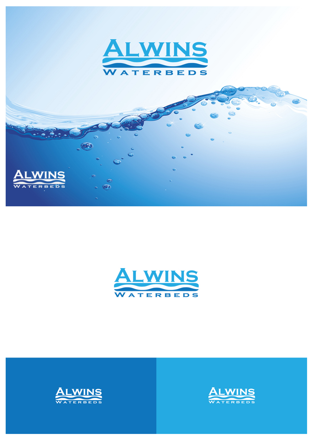 Logo Design by goranvisnjic82 for Alvins Waterbeds | Design #11079462