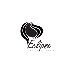 Eclipse (primary) Hair Design (secondary) | Logo Design by Ingrid Jones