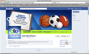 Youth Sports Programs needs a catchy and fun facebook page | Diseño de Facebook por earldesigns