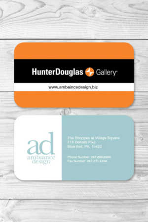 Business Card Design by CA for ambiance design | Design #11053485