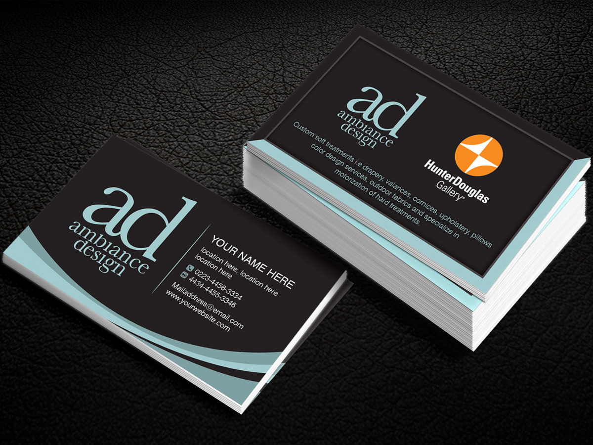 Business Card Design by Sandaruwan for ambiance design | Design #11023846