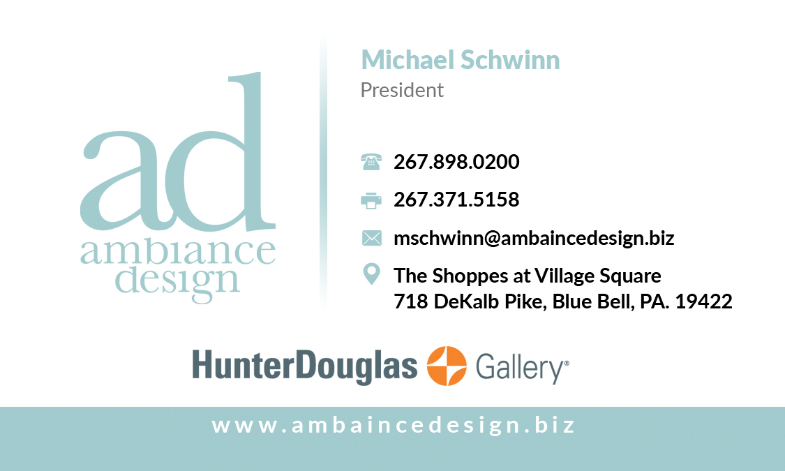Business Card Design by Pointless Pixels India for ambiance design | Design #11169576