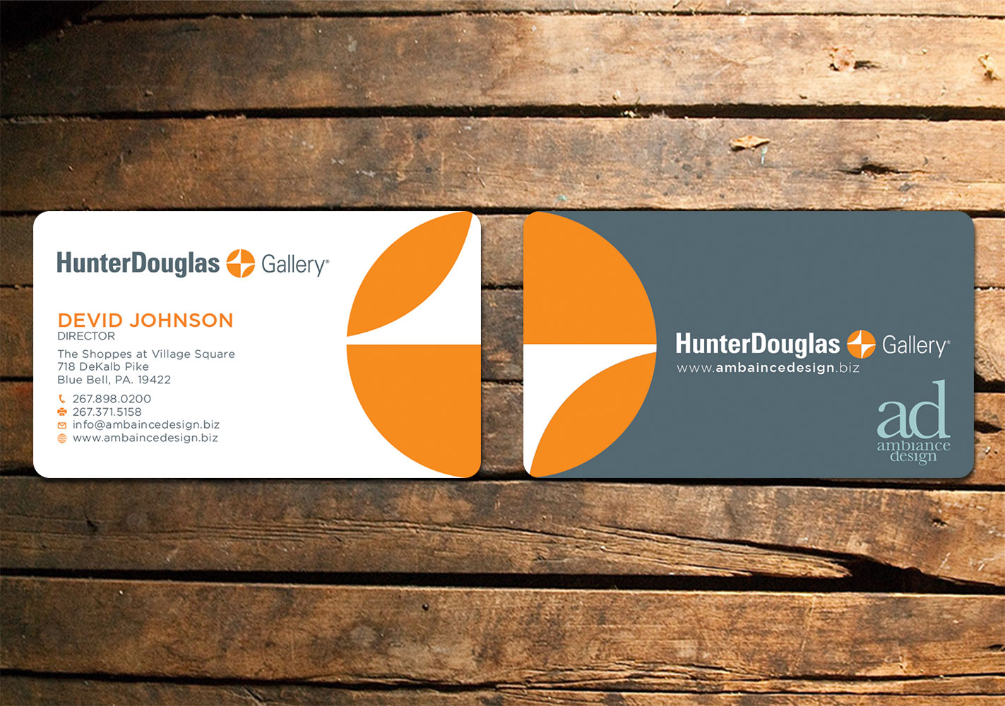 Business Card Design by Verified artistry (Design garden) for ambiance design | Design #11030091