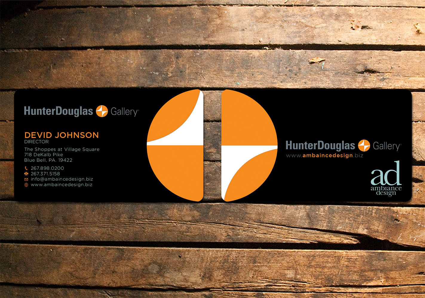 Business Card Design by Verified artistry (Design garden) for ambiance design | Design #11030092