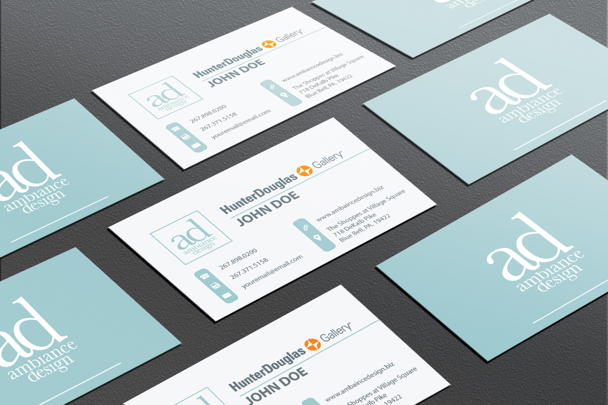 Business Card Design by JK18 for ambiance design | Design #11048847