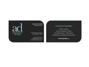 Visitenkarten-Design von Creations Box 2015 für ambiance design | Design: #11030637