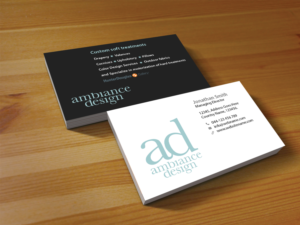 Visitenkarten-Design von Creations Box 2015 für ambiance design | Design: #11030640