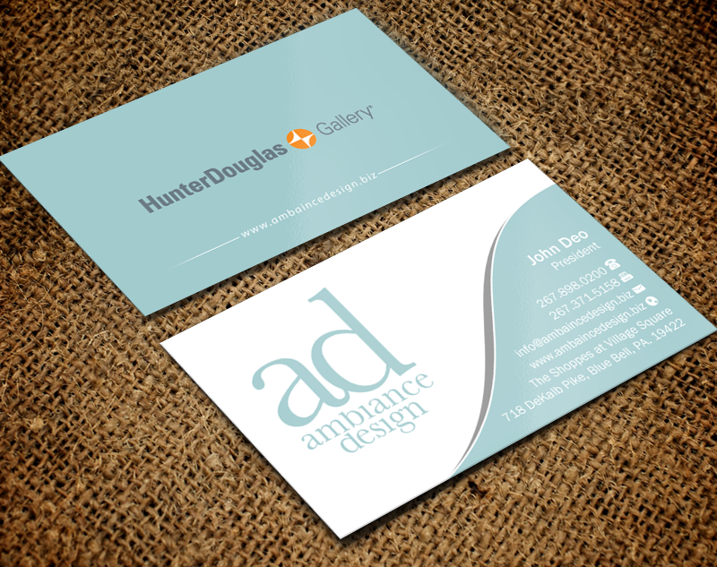 Visitenkarten-Design von Brand aid für ambiance design | Design #11027885