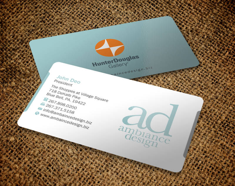 Business Card Design by Brand aid for ambiance design | Design #11027892
