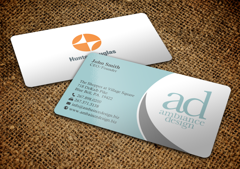 Business Card Design by chandrayaan.creative for ambiance design | Design #11025666