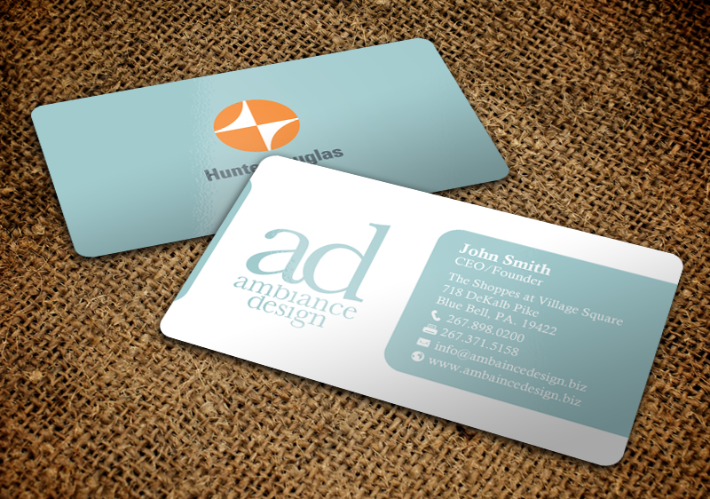 Business Card Design by chandrayaan.creative for ambiance design | Design #11025682